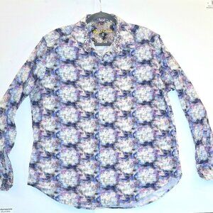Robert Graham Long Sleeve Button Down Classic Fit XL Mens Shirt 00019
